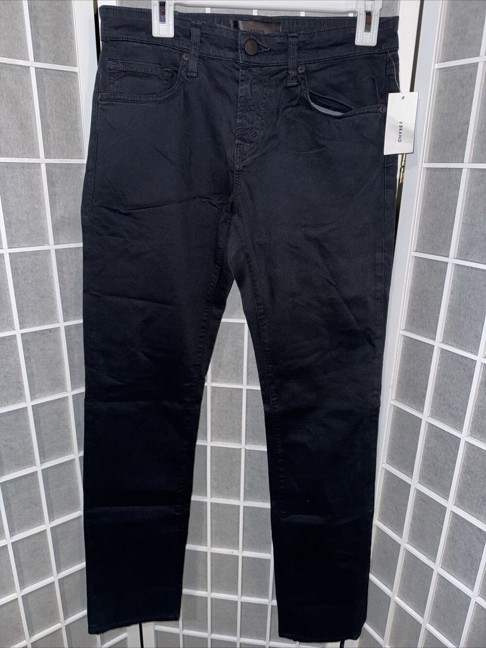 Men's J Brand Kane Straight Fit Black Jeans 29 34 NWT Double Weave Twill